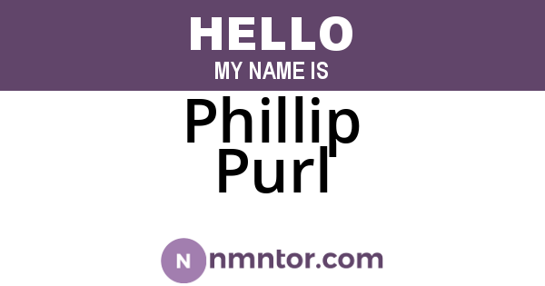 Phillip Purl