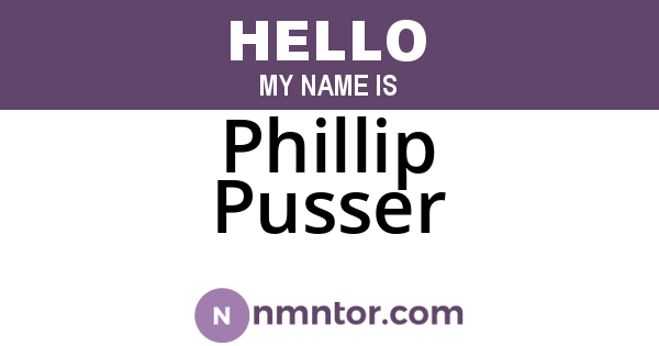 Phillip Pusser