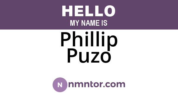 Phillip Puzo