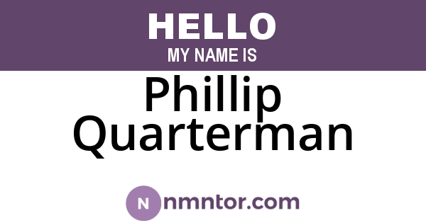 Phillip Quarterman