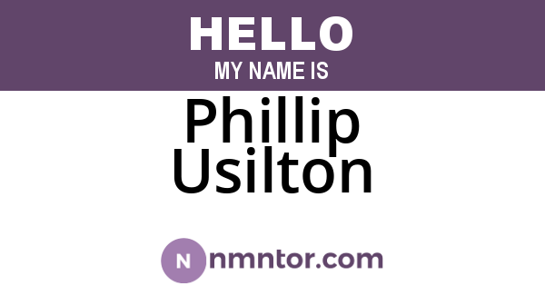 Phillip Usilton