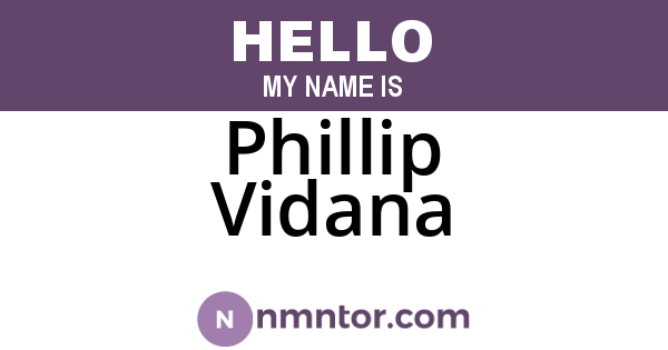 Phillip Vidana