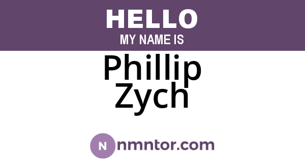 Phillip Zych