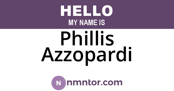 Phillis Azzopardi