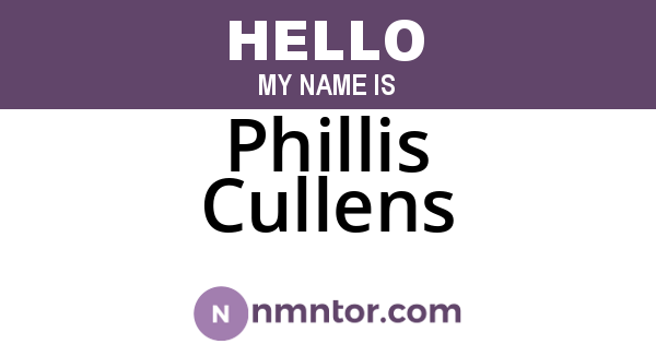 Phillis Cullens