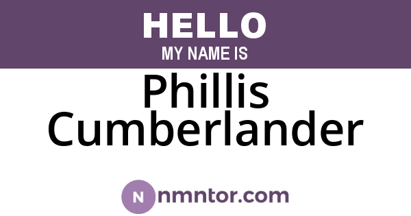 Phillis Cumberlander