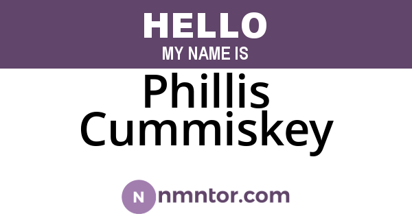 Phillis Cummiskey