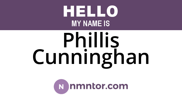 Phillis Cunninghan
