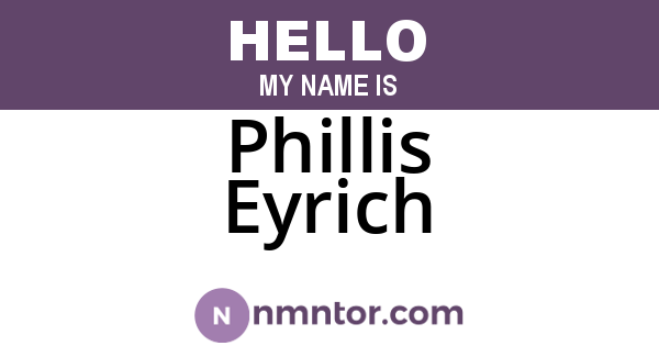 Phillis Eyrich