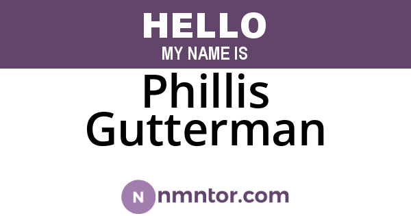 Phillis Gutterman