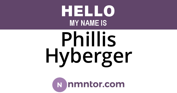 Phillis Hyberger