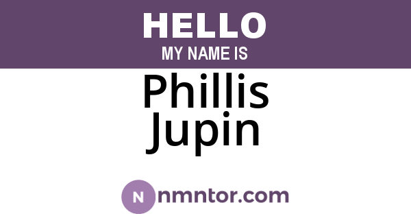 Phillis Jupin