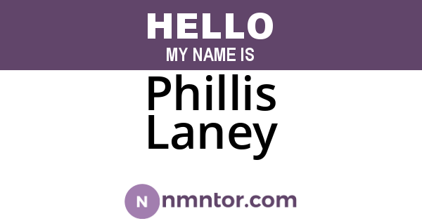 Phillis Laney