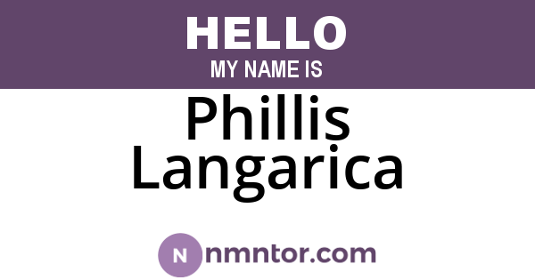 Phillis Langarica