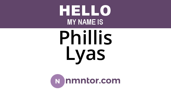 Phillis Lyas