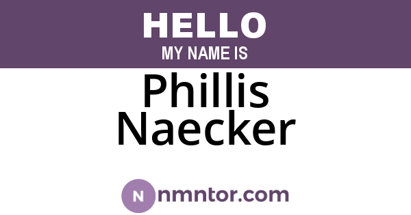 Phillis Naecker