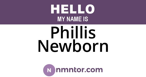 Phillis Newborn
