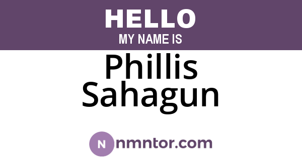 Phillis Sahagun
