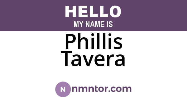 Phillis Tavera