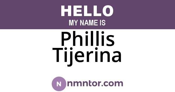 Phillis Tijerina