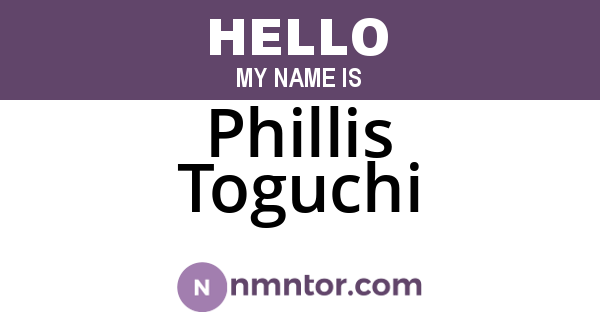 Phillis Toguchi