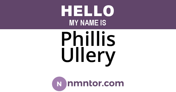 Phillis Ullery