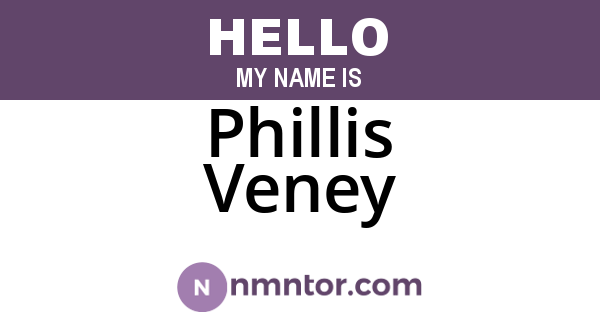 Phillis Veney