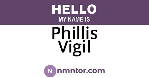 Phillis Vigil