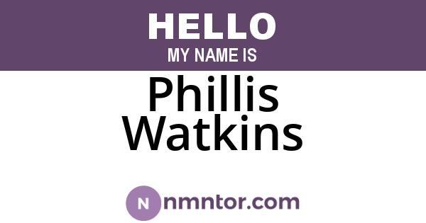 Phillis Watkins