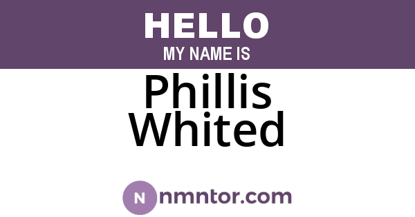 Phillis Whited