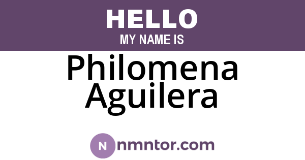 Philomena Aguilera