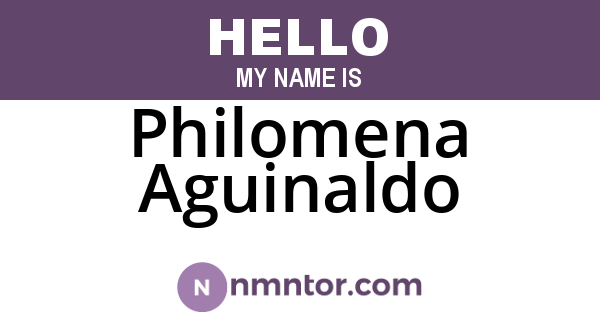 Philomena Aguinaldo