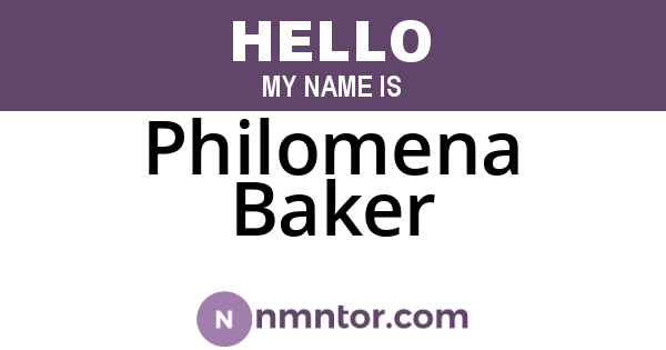 Philomena Baker