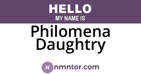 Philomena Daughtry