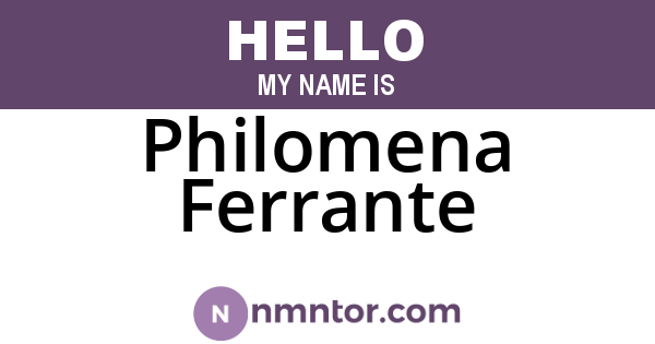 Philomena Ferrante