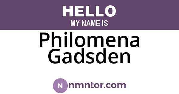 Philomena Gadsden