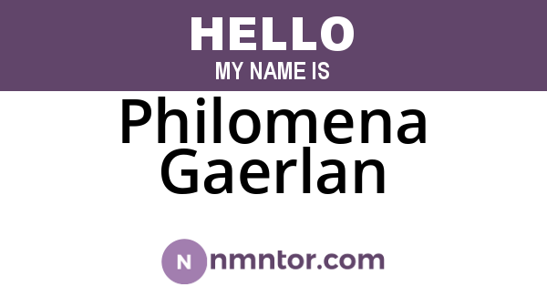 Philomena Gaerlan