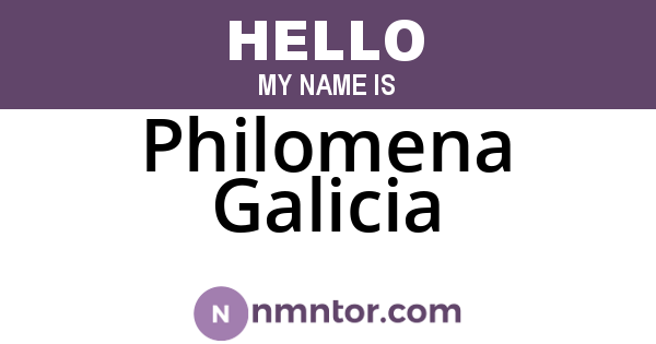 Philomena Galicia