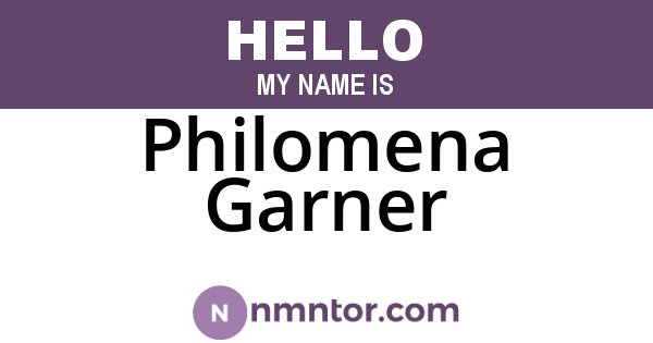 Philomena Garner