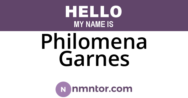 Philomena Garnes