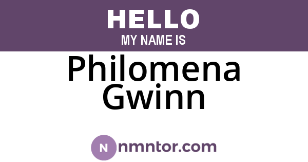 Philomena Gwinn