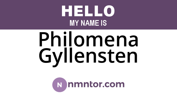 Philomena Gyllensten