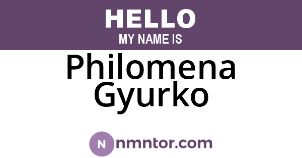 Philomena Gyurko