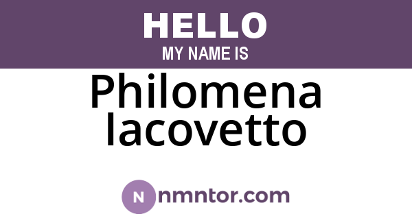 Philomena Iacovetto