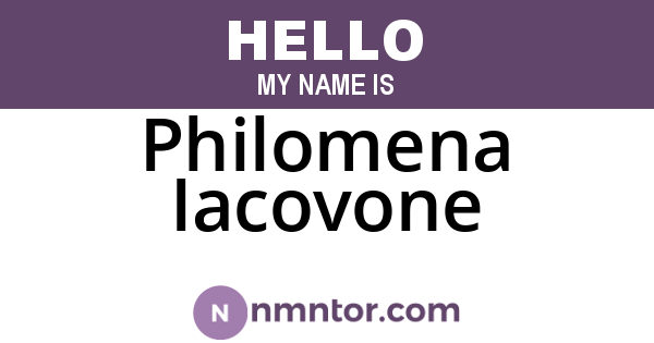Philomena Iacovone