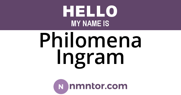 Philomena Ingram