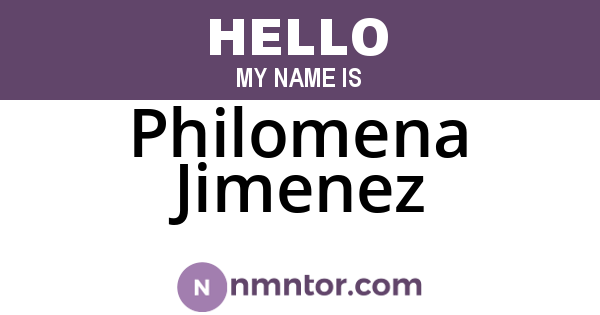 Philomena Jimenez