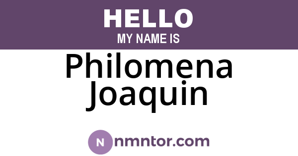 Philomena Joaquin