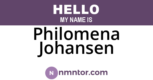 Philomena Johansen