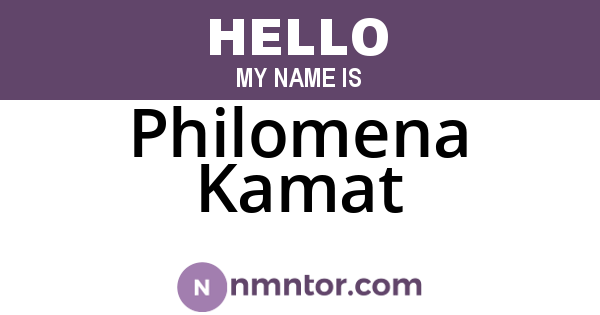 Philomena Kamat
